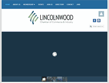 Tablet Screenshot of lincolnwoodchamber.com